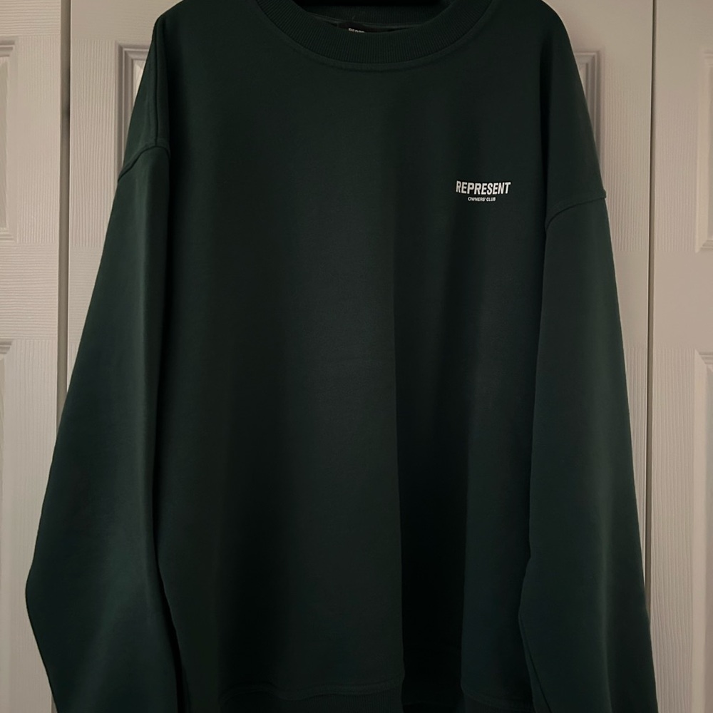 REPRESENT Green Crewneck